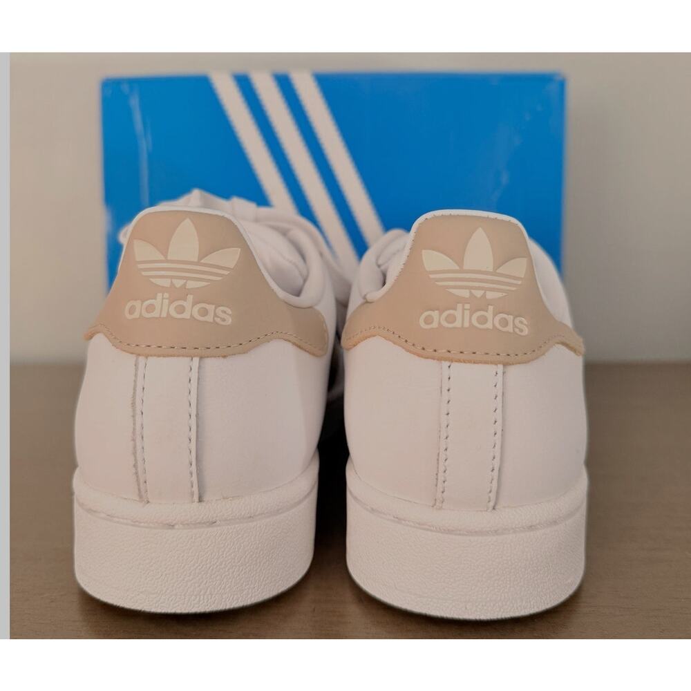 Classic Adidas Superstar II Shell Toe White & Wonder Beige Women’s 7 Brand New - Picture 5 of 13